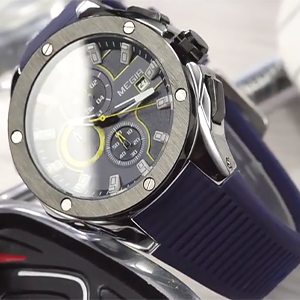 MEGIR 2053 Wrist Silicone Band Sports Chronograph Quartz