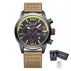 MEGIR 2110 Men's Top Brand Quartz Wristwatch Luxury Sports